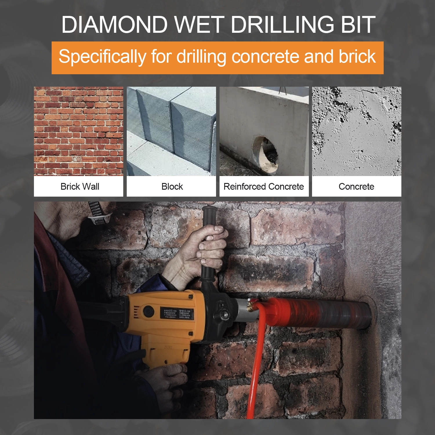 Concrete Drill Bit for Wet Drilling 5 Concrete Drill Bit for Wet Drilling - Image 2