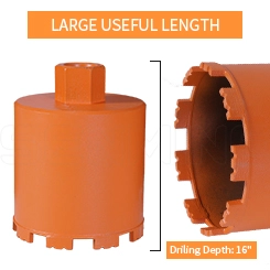 High Frequency Welded Short Diamond Core Drill Bit for Hand Held Machine 8 photobank 2 1